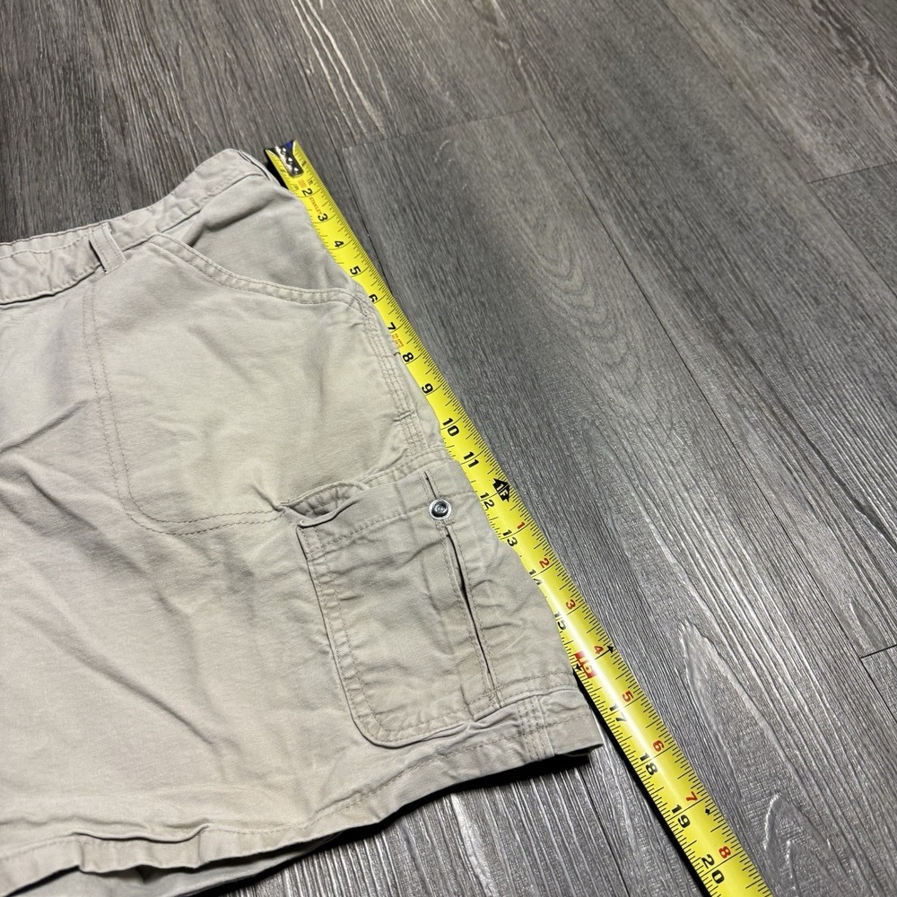 Carhartt Womens VTG Cargo Shorts 7-Pocket  Khaki Y2K Sz 14 Hiking - Picture 3 of 6